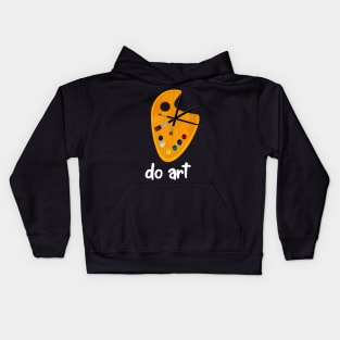 Do Art - Paint Palette and Brushes Kids Hoodie